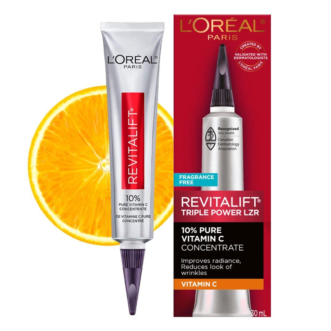 Front view of L'Oreal Paris Revitalift vitamin C serum 30 ml