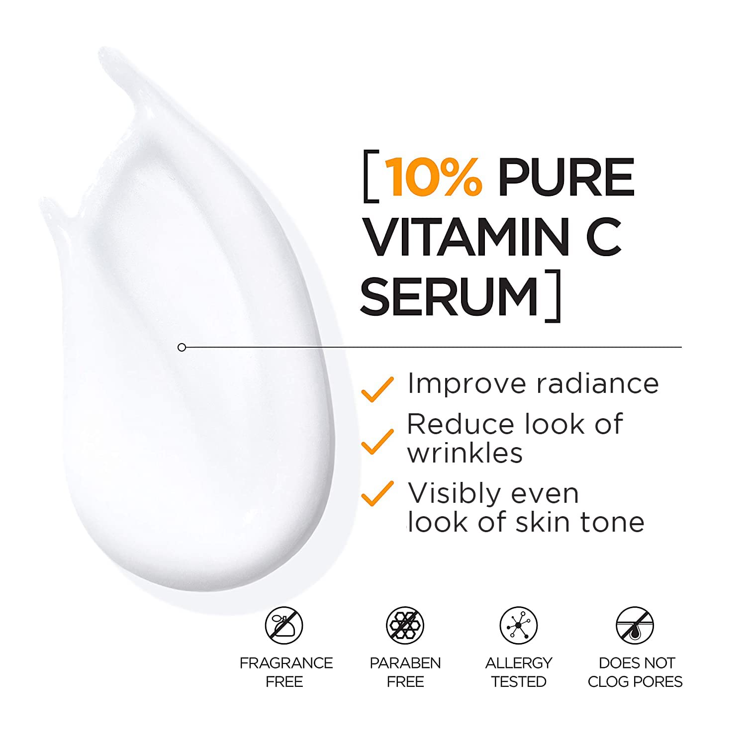 L'Oreal Paris Revitalift Derm Intensives Vitamin C Serum For Radiant & Brighter Skin, Even Skin Tone & Visibly Reduced Wrinkles, 30ml – view 2