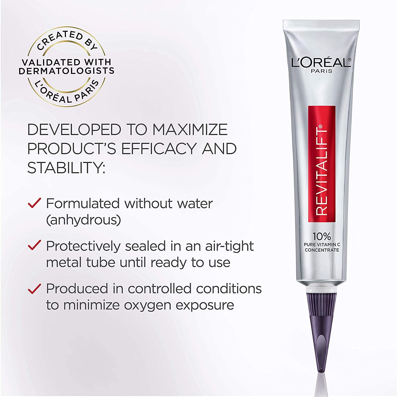 L'Oreal Paris Revitalift Derm Intensives Vitamin C Serum For Radiant & Brighter Skin, Even Skin Tone & Visibly Reduced Wrinkles, 30ml – view 4
