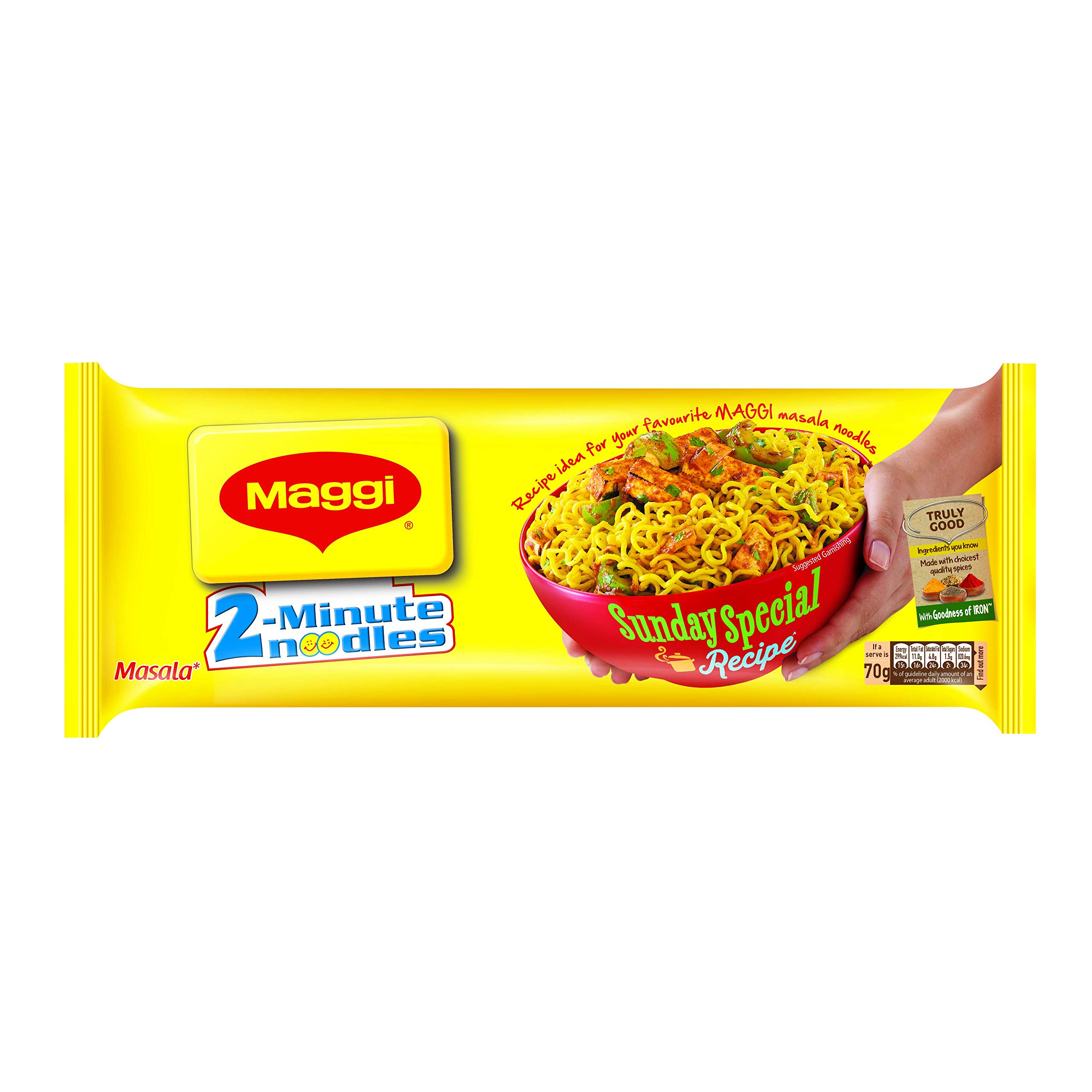 MAGGI 2-minute Instant Noodles, Masala  280g Pouch – view 2