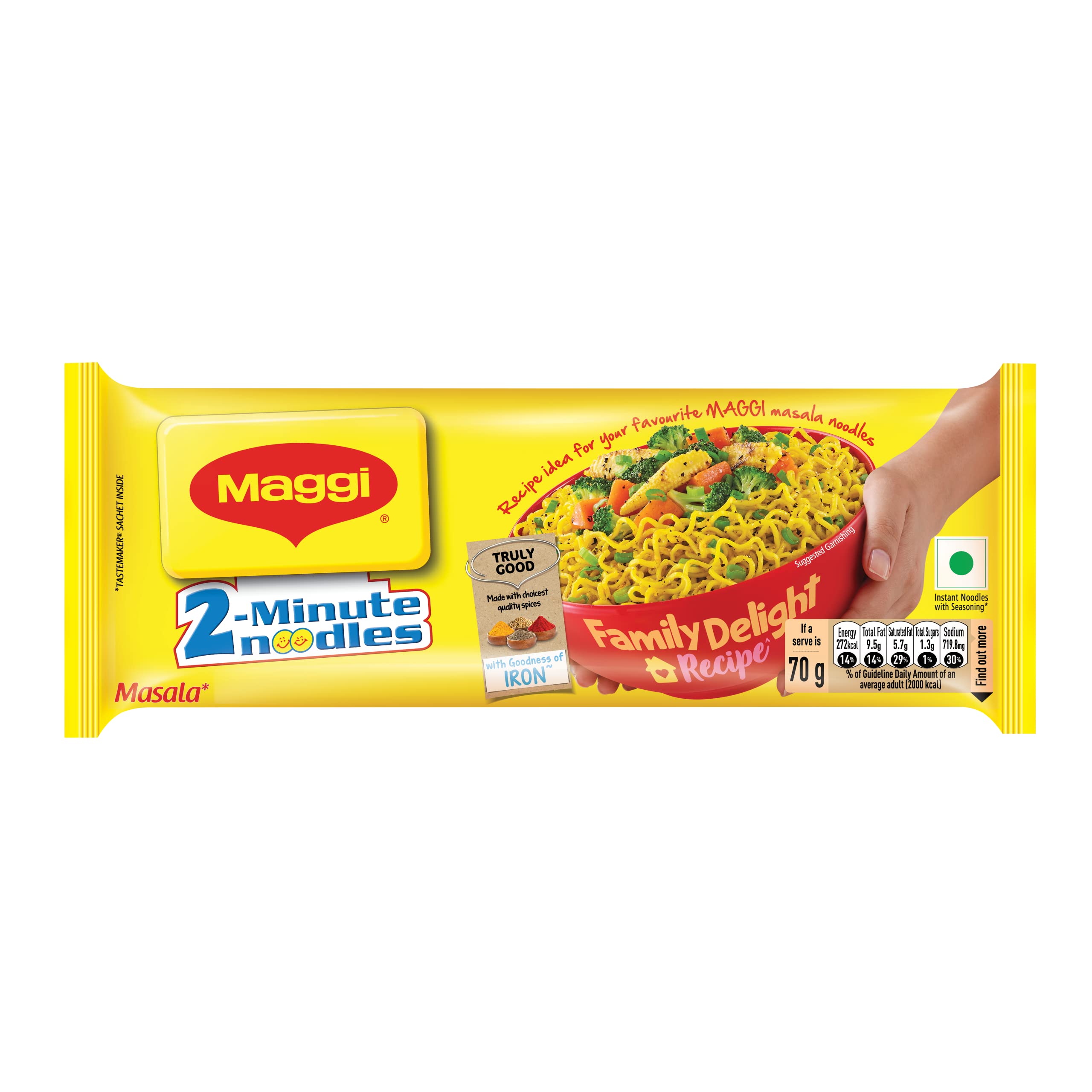 MAGGI 2-minute Instant Noodles, Masala  280g Pouch – view 4