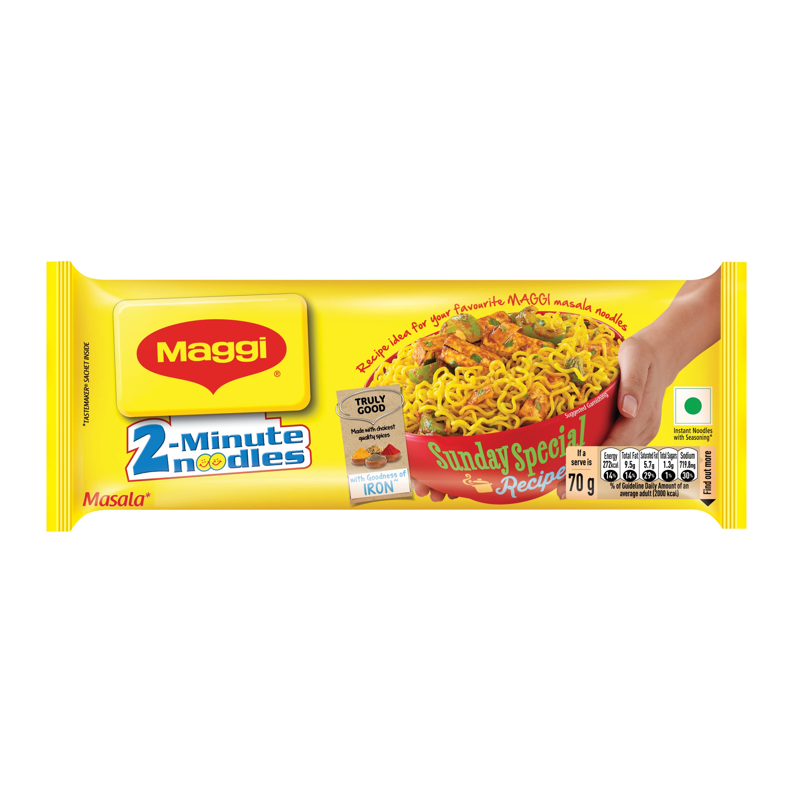 MAGGI 2-minute Instant Noodles, Masala  280g Pouch – view 5