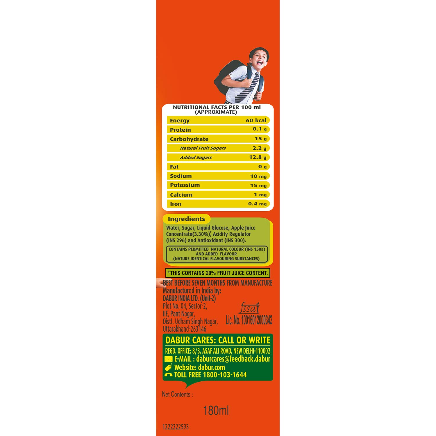 Real Apple Juice, 180 ml – view 3