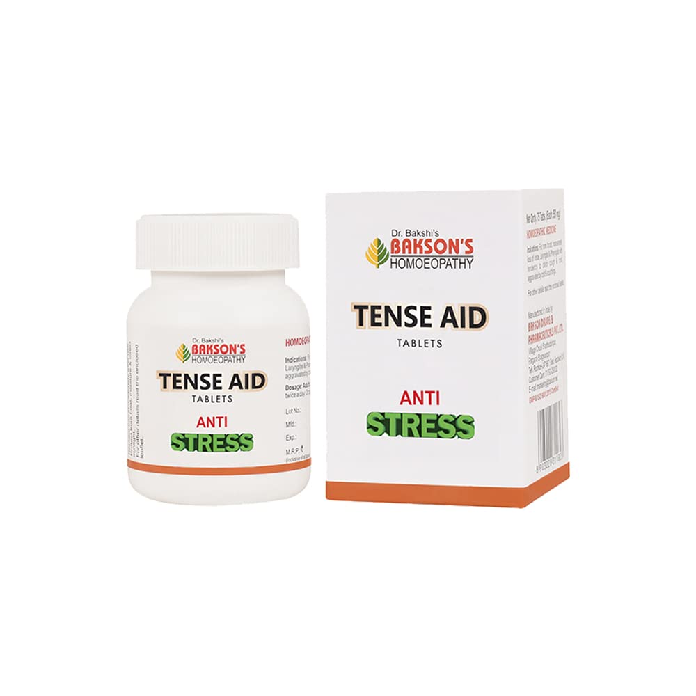Bakson's Tense Aid Tablets 75 tabs pack front view