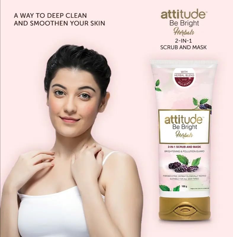 Amway Attitude Be Bright Herbals 2-in-1 Scrub and Mask 100gm – view 4