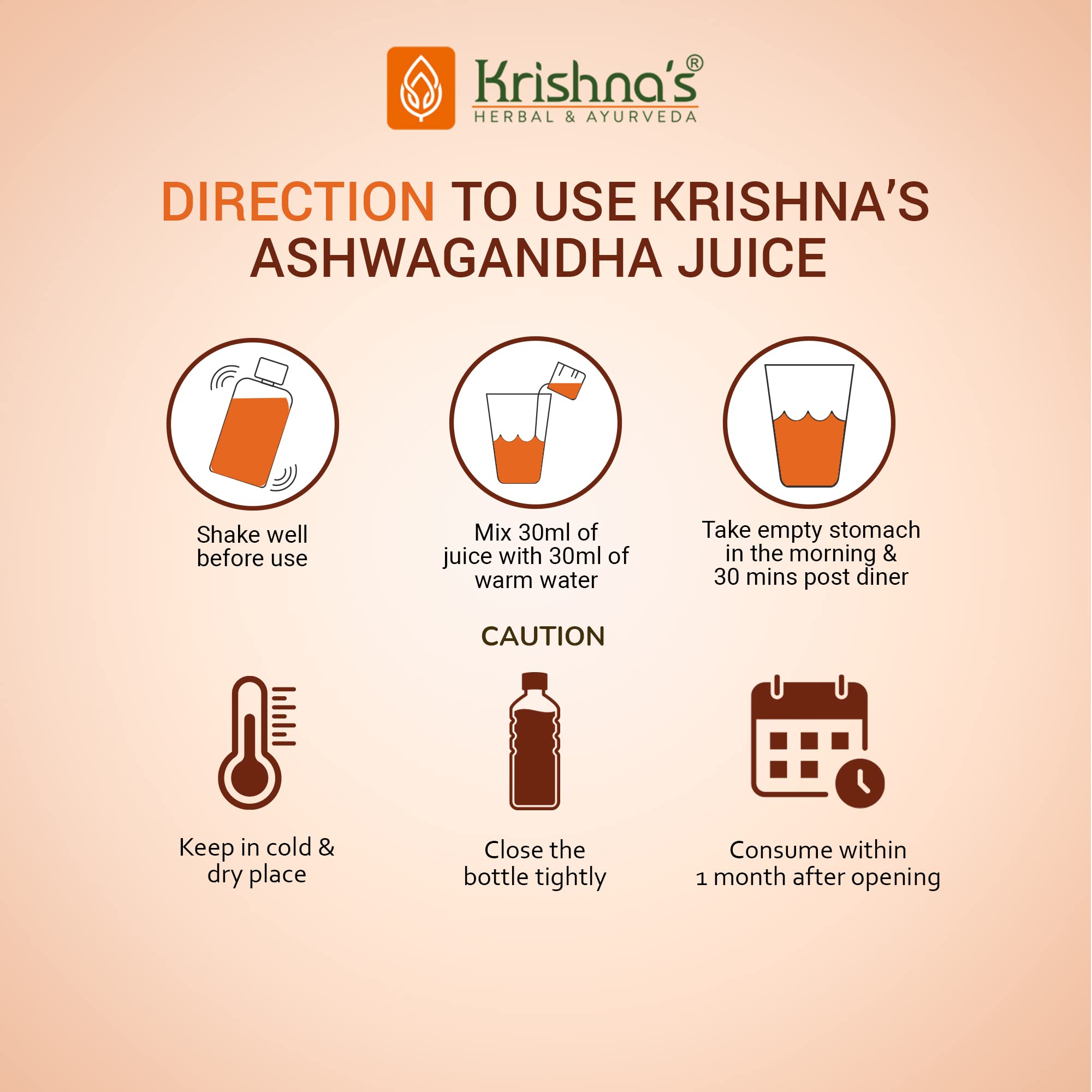 Krishna's Ashvagandha Juice 1L – view 6
