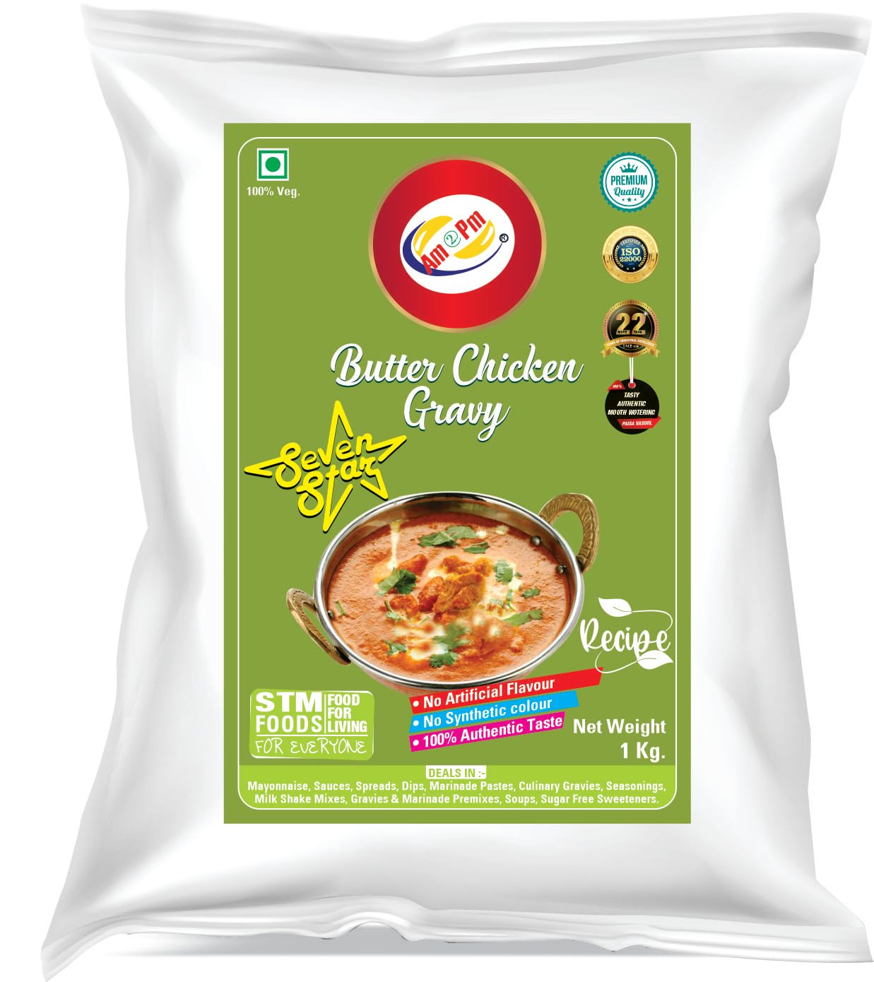 Am 2 Pm instant butter chicken gravy paste packet