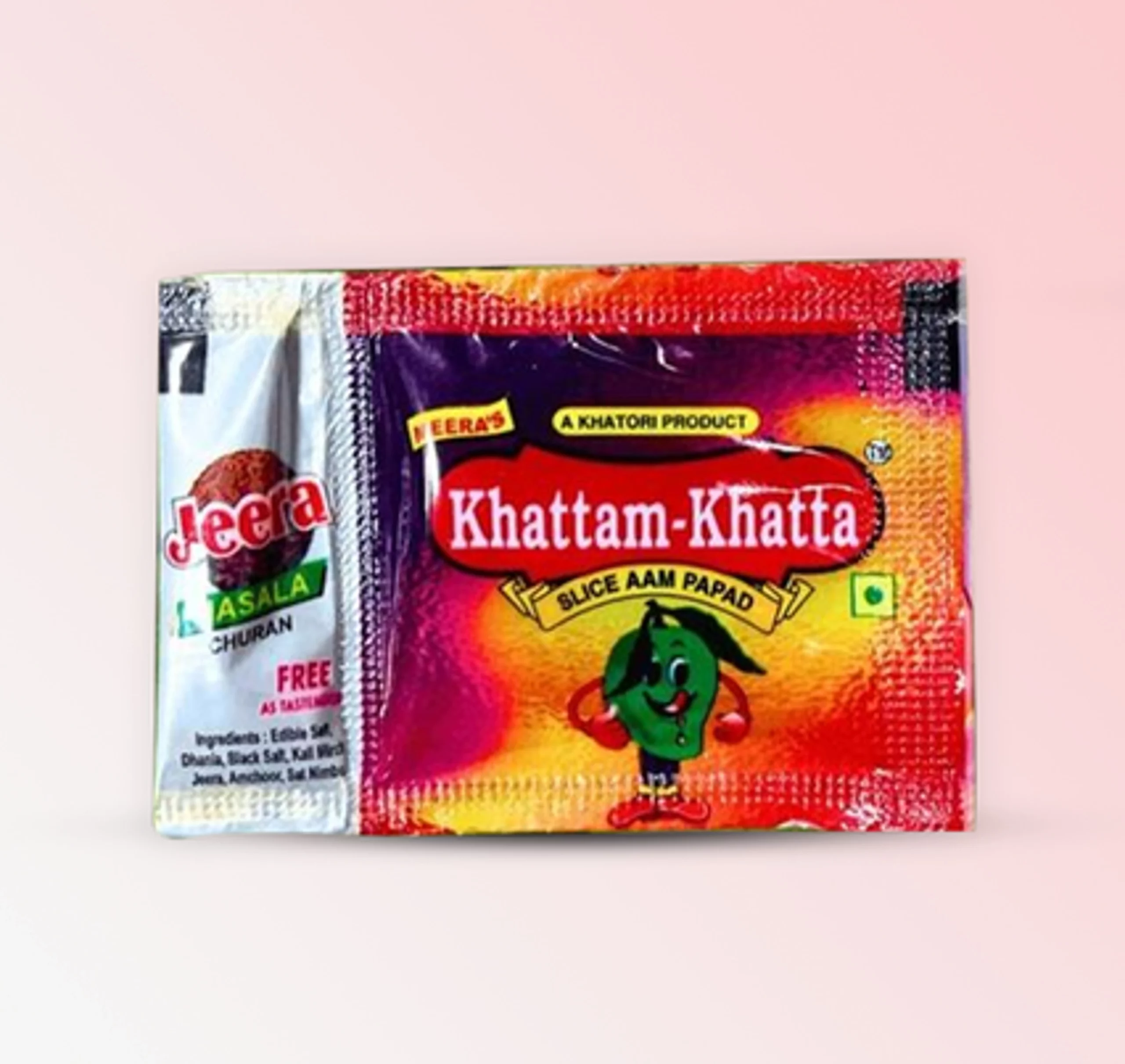 Sweet and tangy mango candy sachets with chatpata aam papad