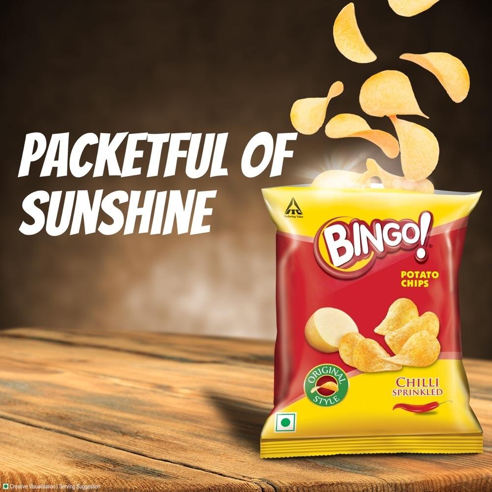 Bingo Original Style Chilli Sprinkled Potato Chips 90 G – view 4