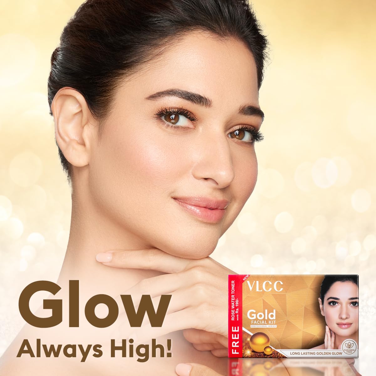 VLCC Gold Facial Kit with FREE Rose Water Toner - 300g + 100ml – view 3