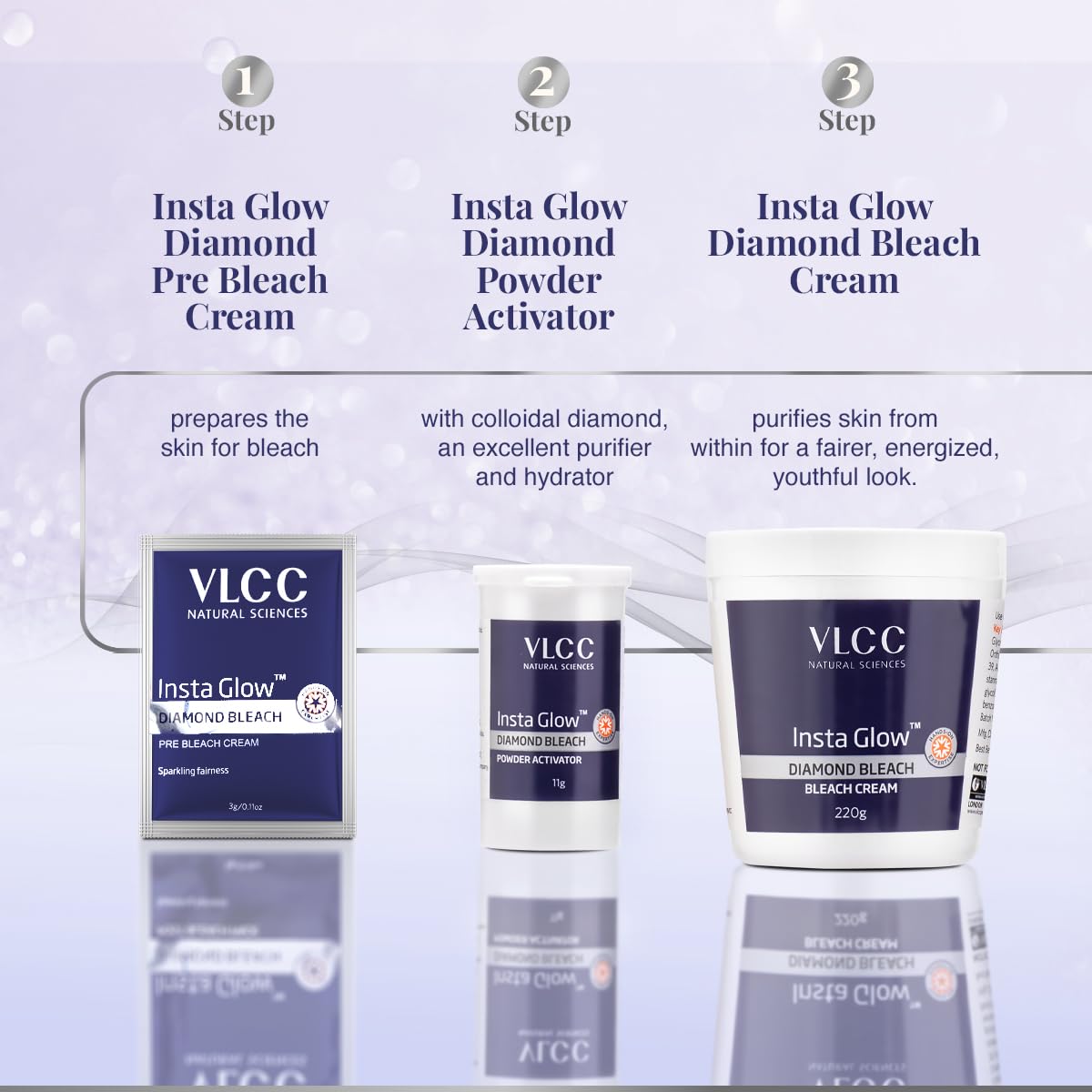 VLCC Insta Glow Diamond Bleach - 402g – view 5