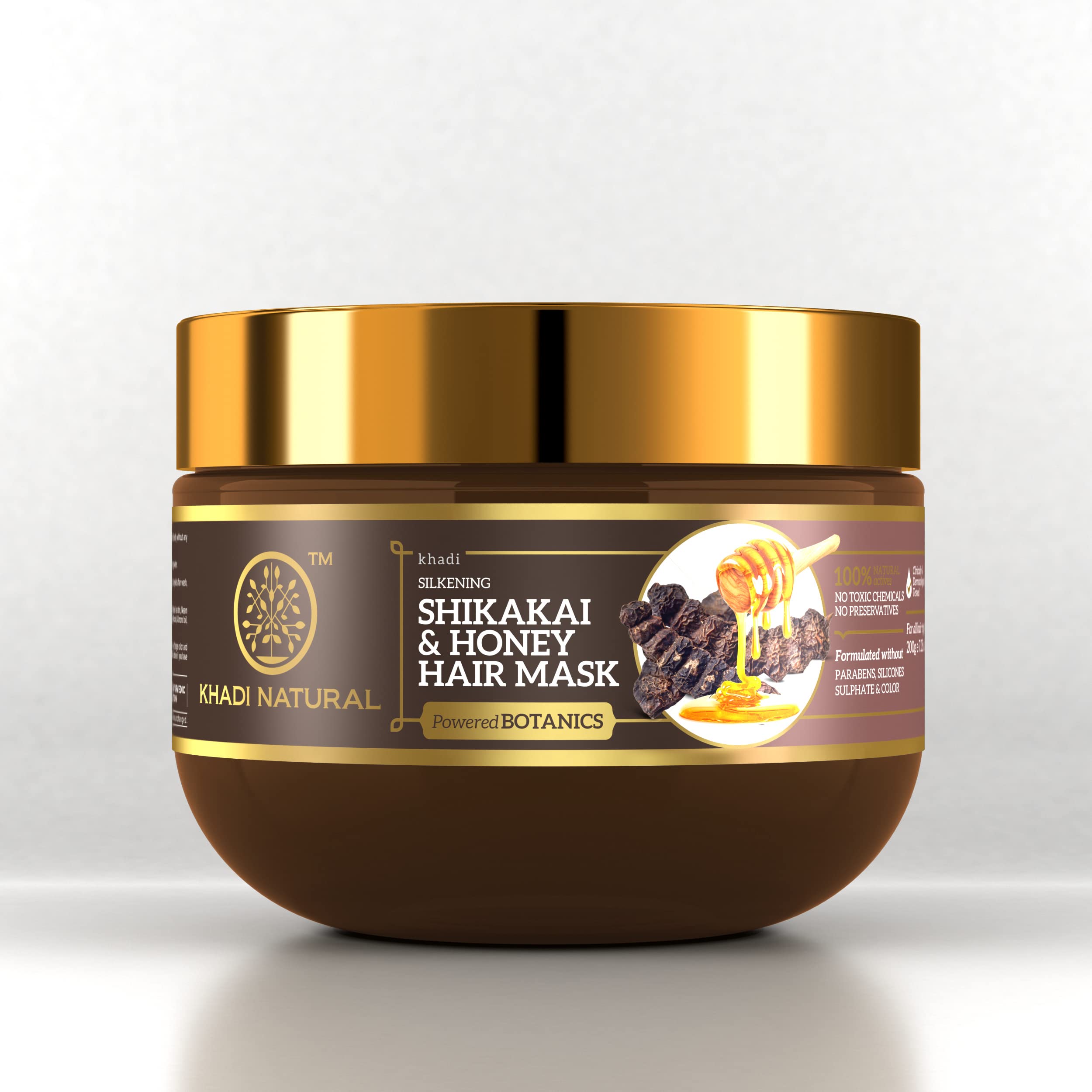 Khadi Natural hair mask with shikakai and honey, 200 g