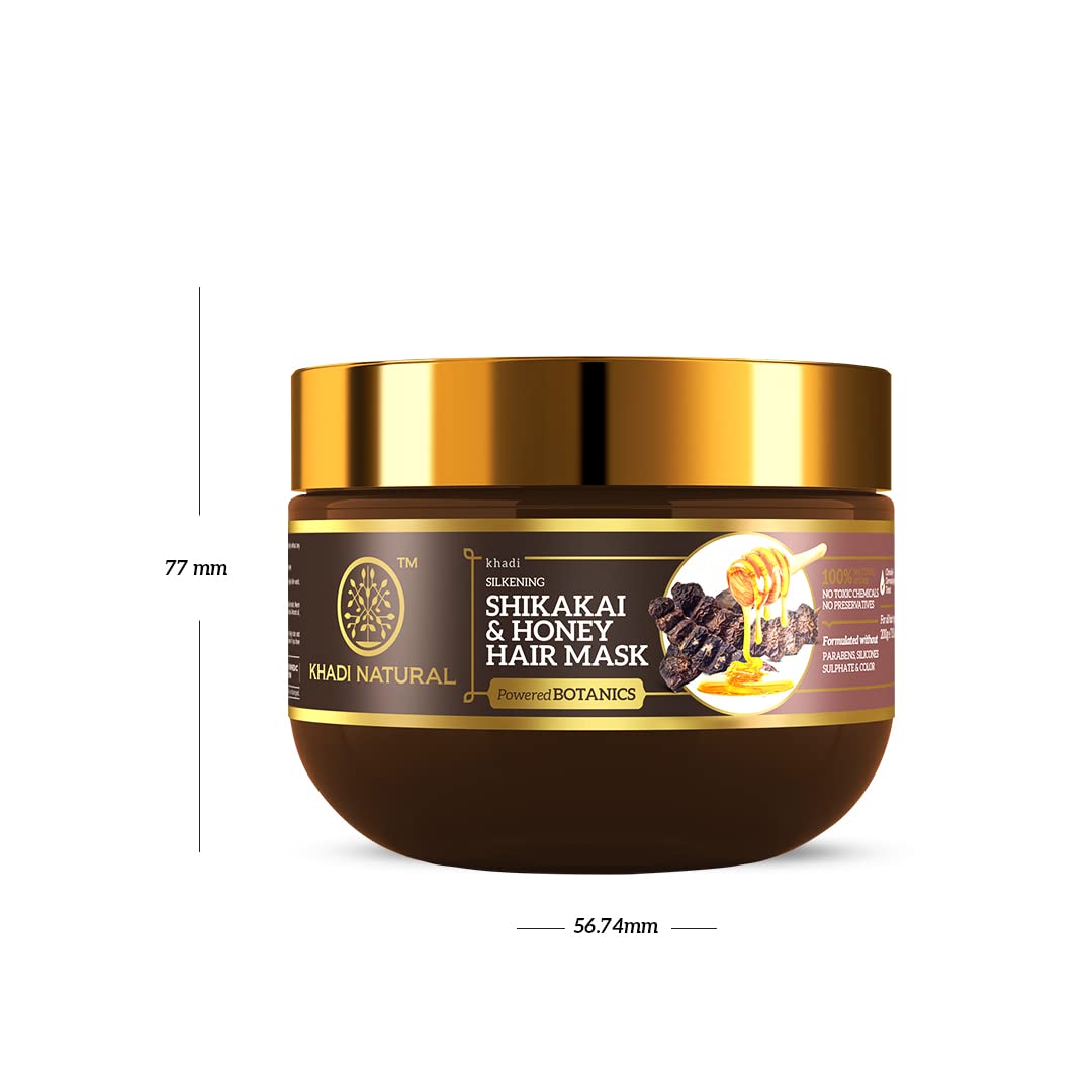 KHADI NATURAL Shikakai & Honey Hair Mask-Powered Botanics 200GM – view 8