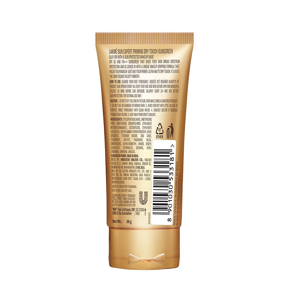 Lakme Sun Expert Primer + Sunscreen, SPF 50 PA+++ for UVA/B, mattifying for makeup lovers – view 2
