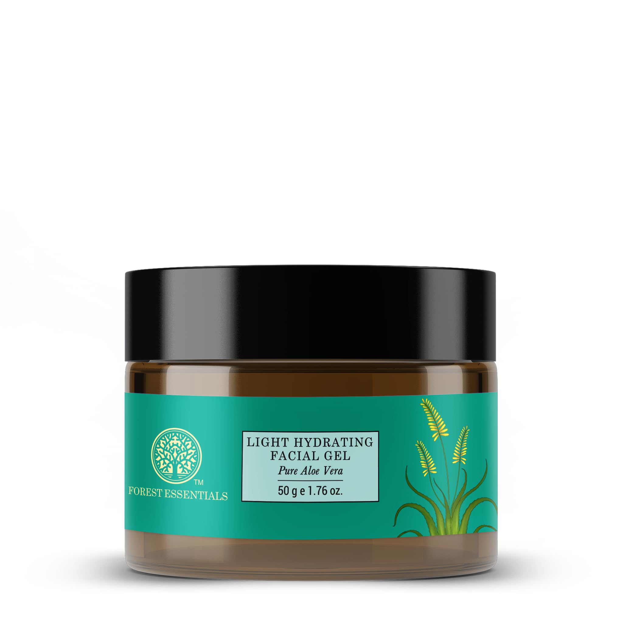 Jar of Forest Essentials Pure Aloe Vera hydrating facial gel