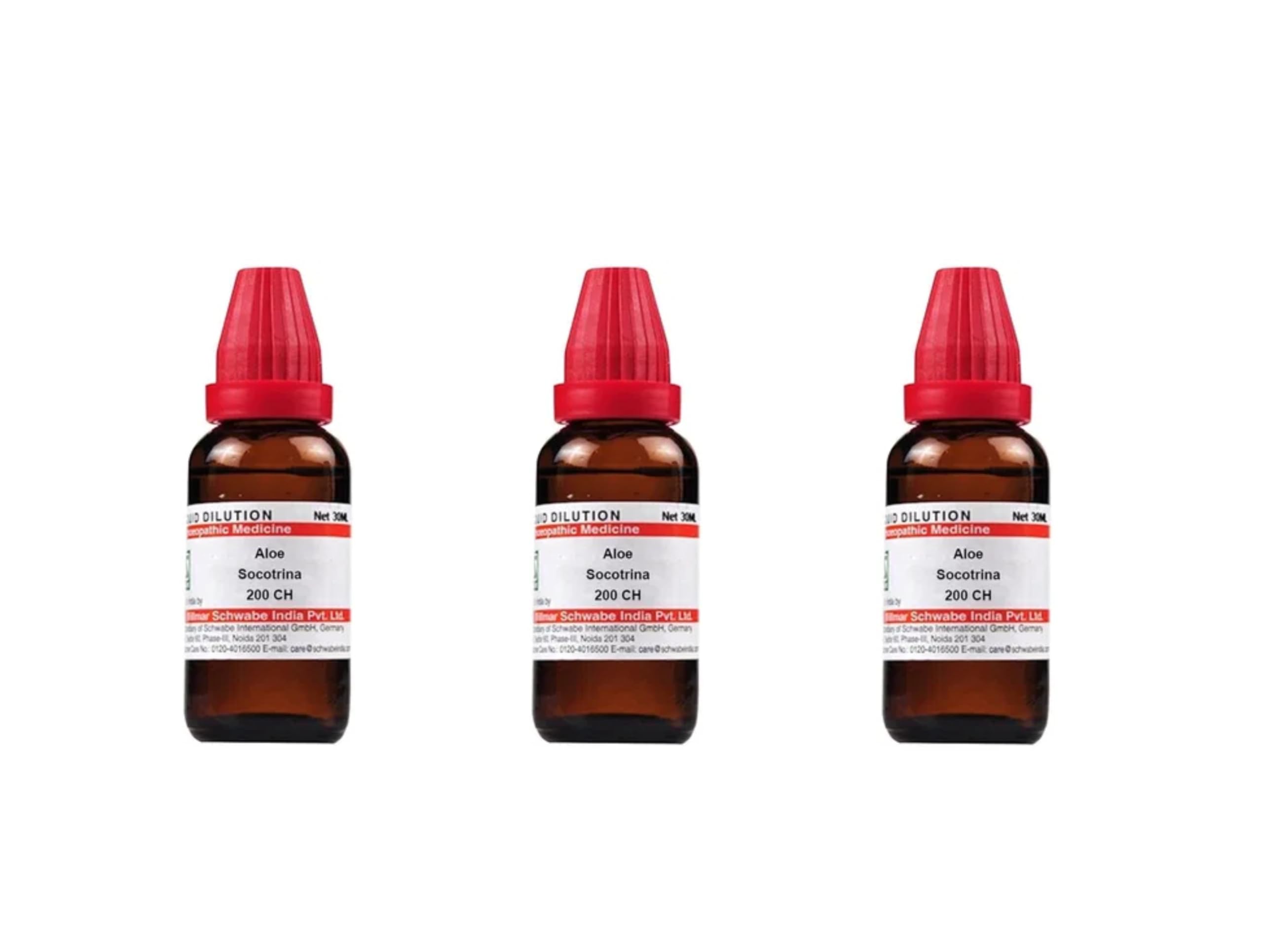 Dr. Willmar Schwabe India Aloe Socotrina 200 CH 30ml (Pack of 3)