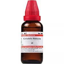 Grindelia Robusta Q 30 ml liquid bottle by Dr. Willmar Schwabe