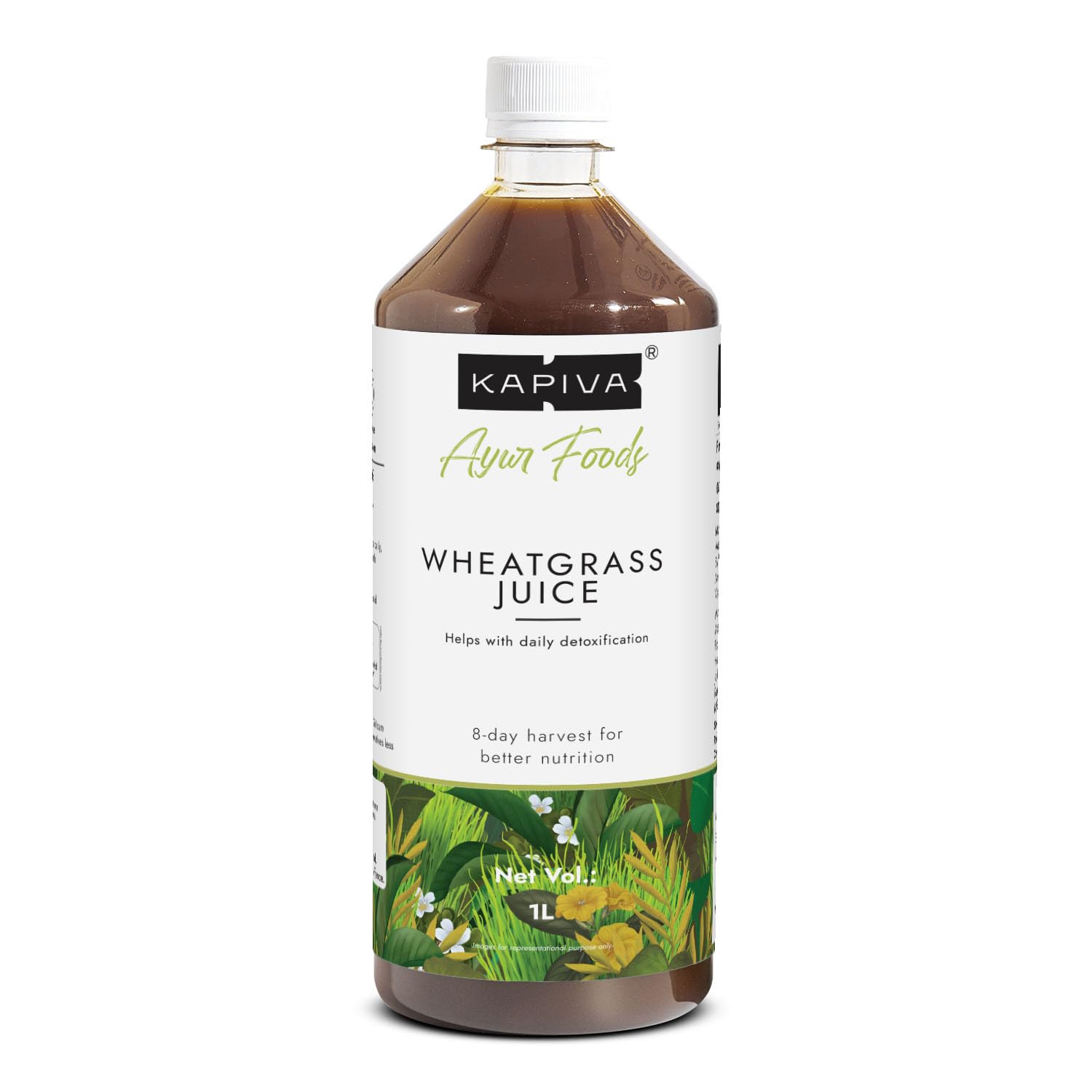 Kapiva Wheatgrass Juice 1L - Help's to Detoxify the Liver, Cleanse the Digestive System, Boost Metabolism & Purify Blood – view 2