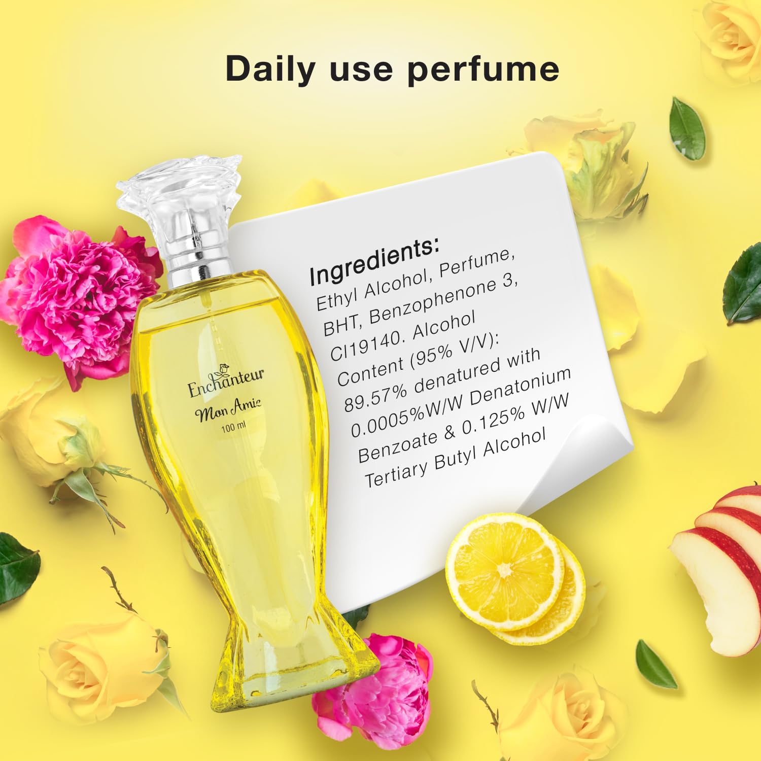 Enchanteur Mon Amie Liquid Lemon Perfume For Women, 100Ml – view 6