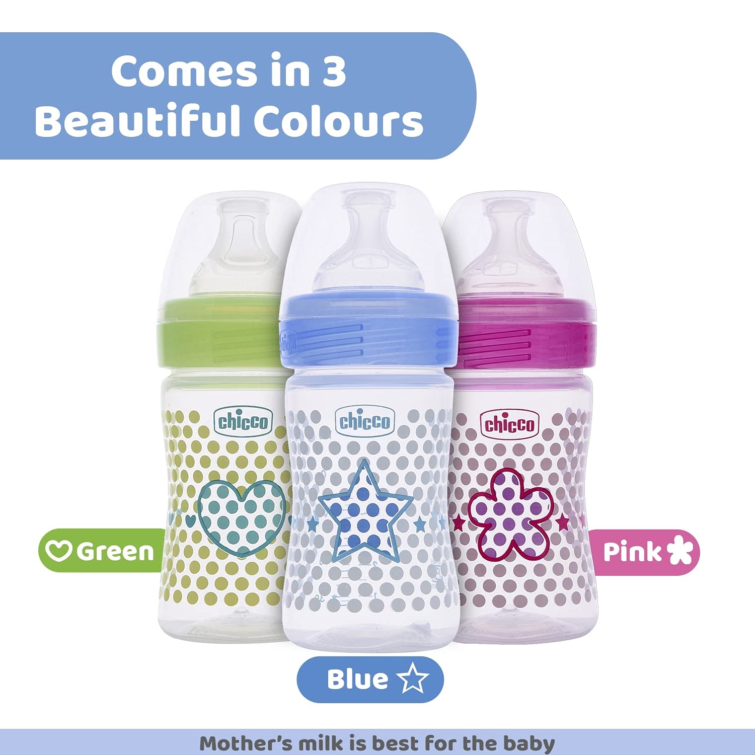 Chicco Well-Being 150 ml Feeding Plastic Bottle, Advanced Anti-Colic System, BPA Free, Hygienic Silicone Teat (Pink) – view 8