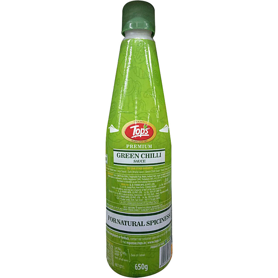 Tops Sauce - Green Chilli 650 g – view 2