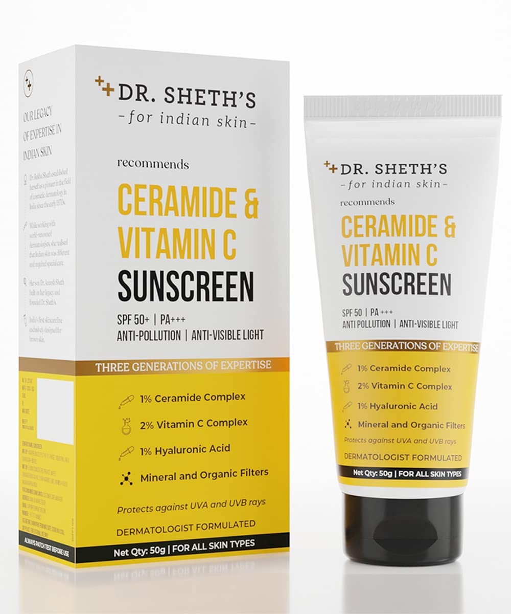 Dr. Sheth's sunscreen tube for face and neck use