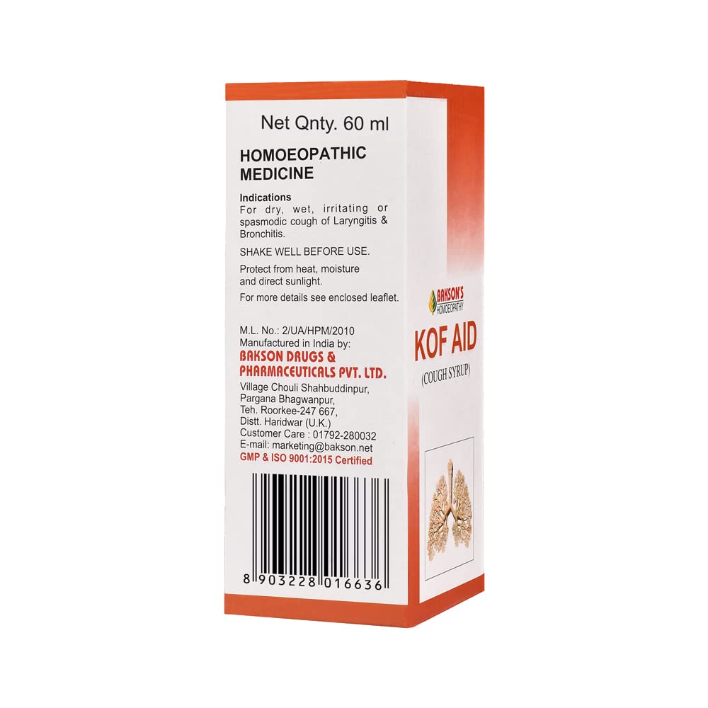 Bakson's Homoeopathy Kof Aid Syrup 60ml_Pack of 2 – view 3