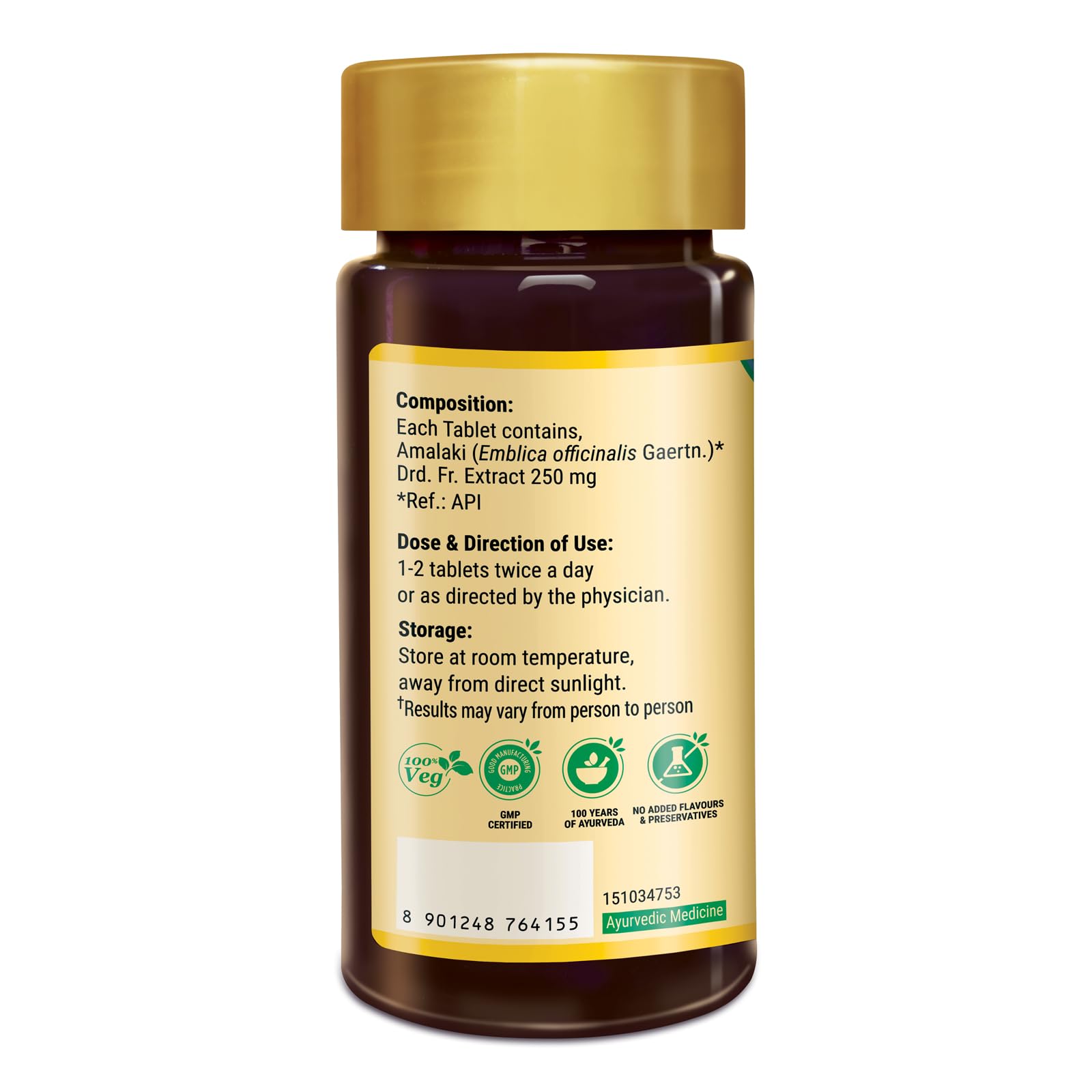 Zandu Amalaki Tablets with 100% Pure Amalaki Extract for Enhanced Immunity & Wellness – view 3