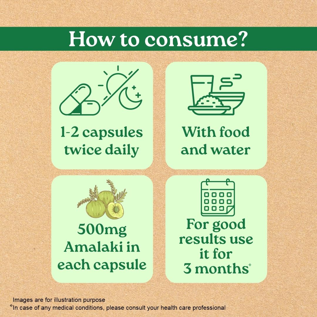 A TATA Product - Organic India Amalaki - 60 Veg Capsules, Natural Vitamin C & Antioxidants, Boosts Immune Response, Detoxify & Rejuvenate Digestive System, Reduce Acidity, GMP & NPOP Certified Organic – view 6
