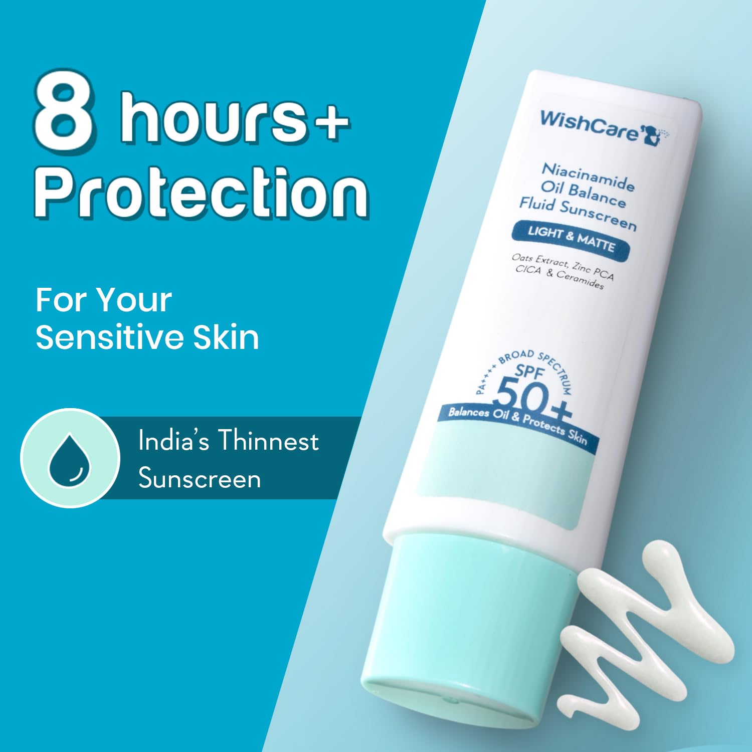 WishCare Niacinamide Oil Balance Fluid Sunscreen SPF 50 PA++++ – view 3