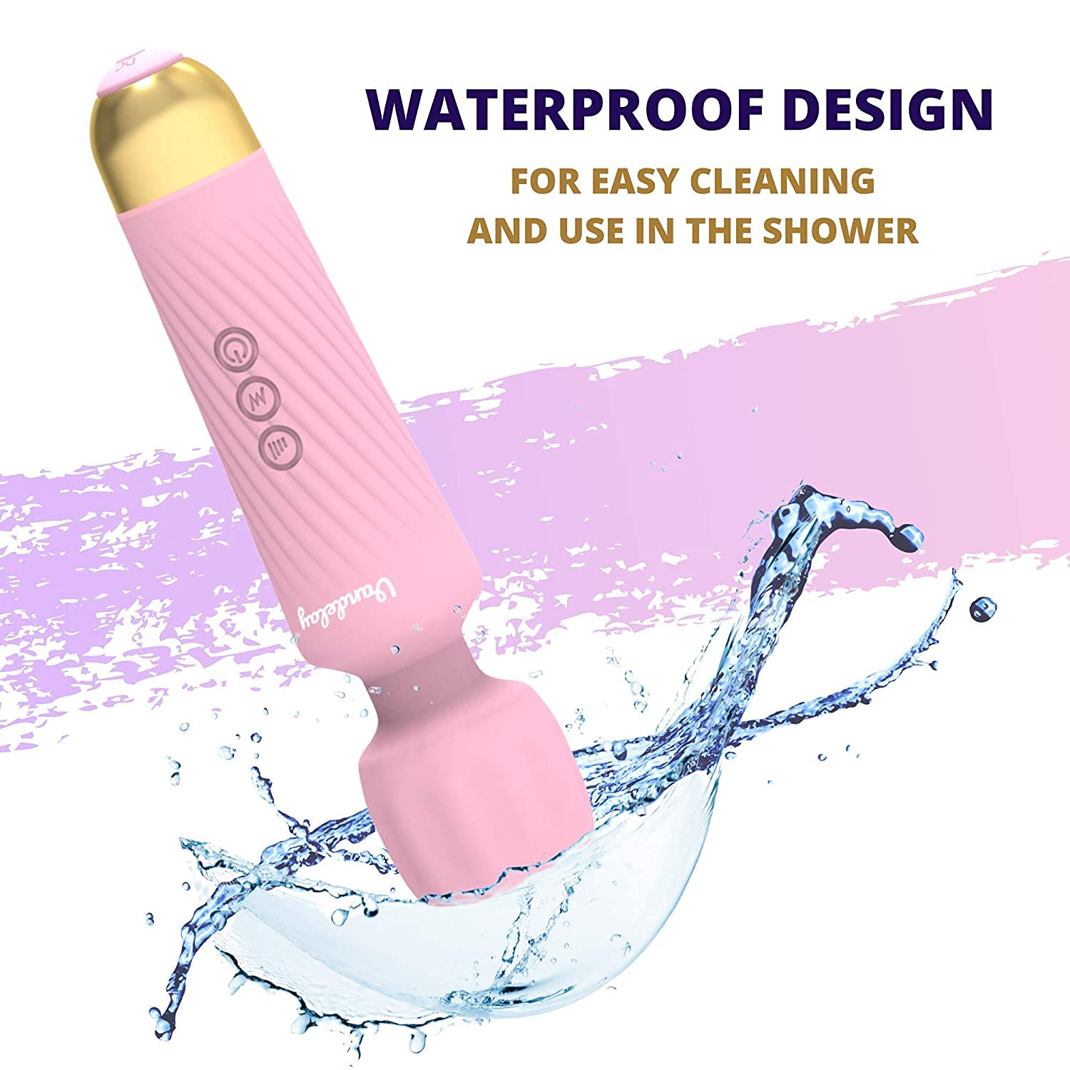 Vandelay Full Body Massager for Women & Men, Rechargeable Wireless Massager Machine for Pain Relief, Handheld Massager with Medical Grade Silicone, 8 Speeds, 20 Modes – view 3