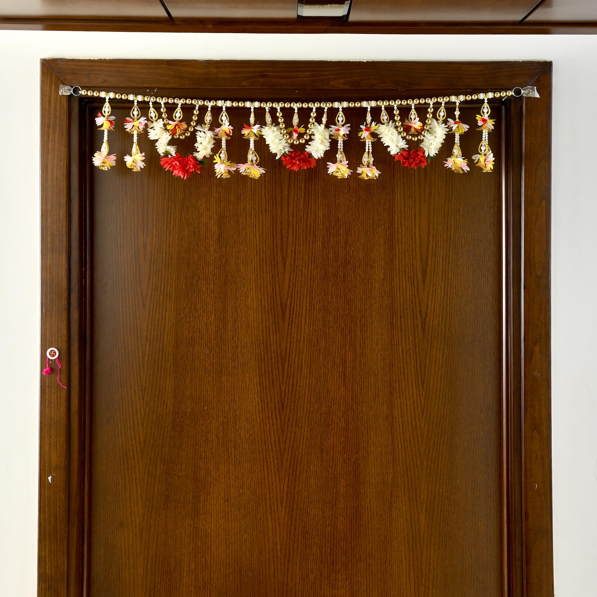 CraftVatika Thoranam for Entrance Door, Toran for Main Door Entrance, Bandhanwar Toranam for Door Diwali Decorations, Bandarwal for Home Decor, Wall Hanging Decor Items for Diwali, – view 4