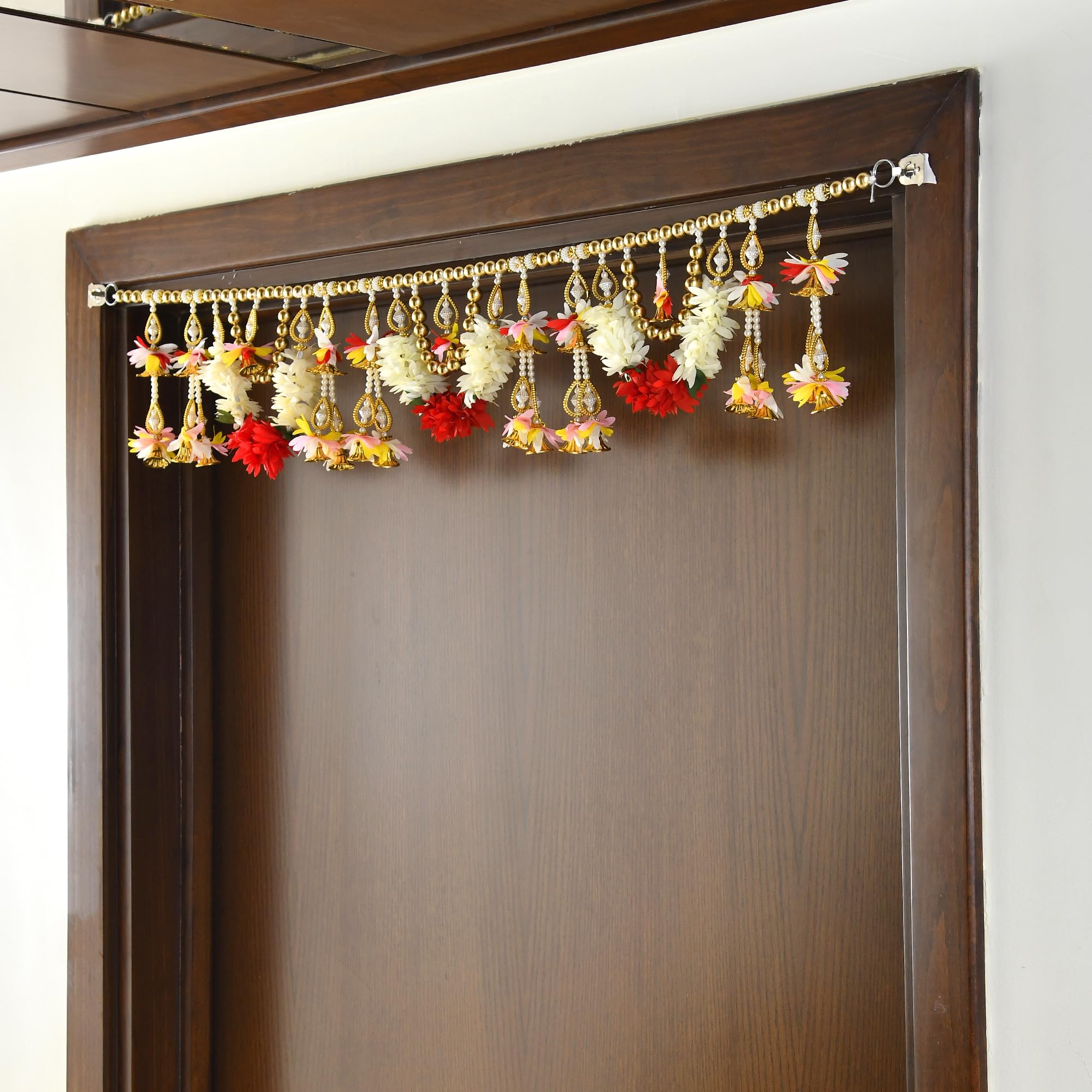CraftVatika Thoranam for Entrance Door, Toran for Main Door Entrance, Bandhanwar Toranam for Door Diwali Decorations, Bandarwal for Home Decor, Wall Hanging Decor Items for Diwali, – view 5
