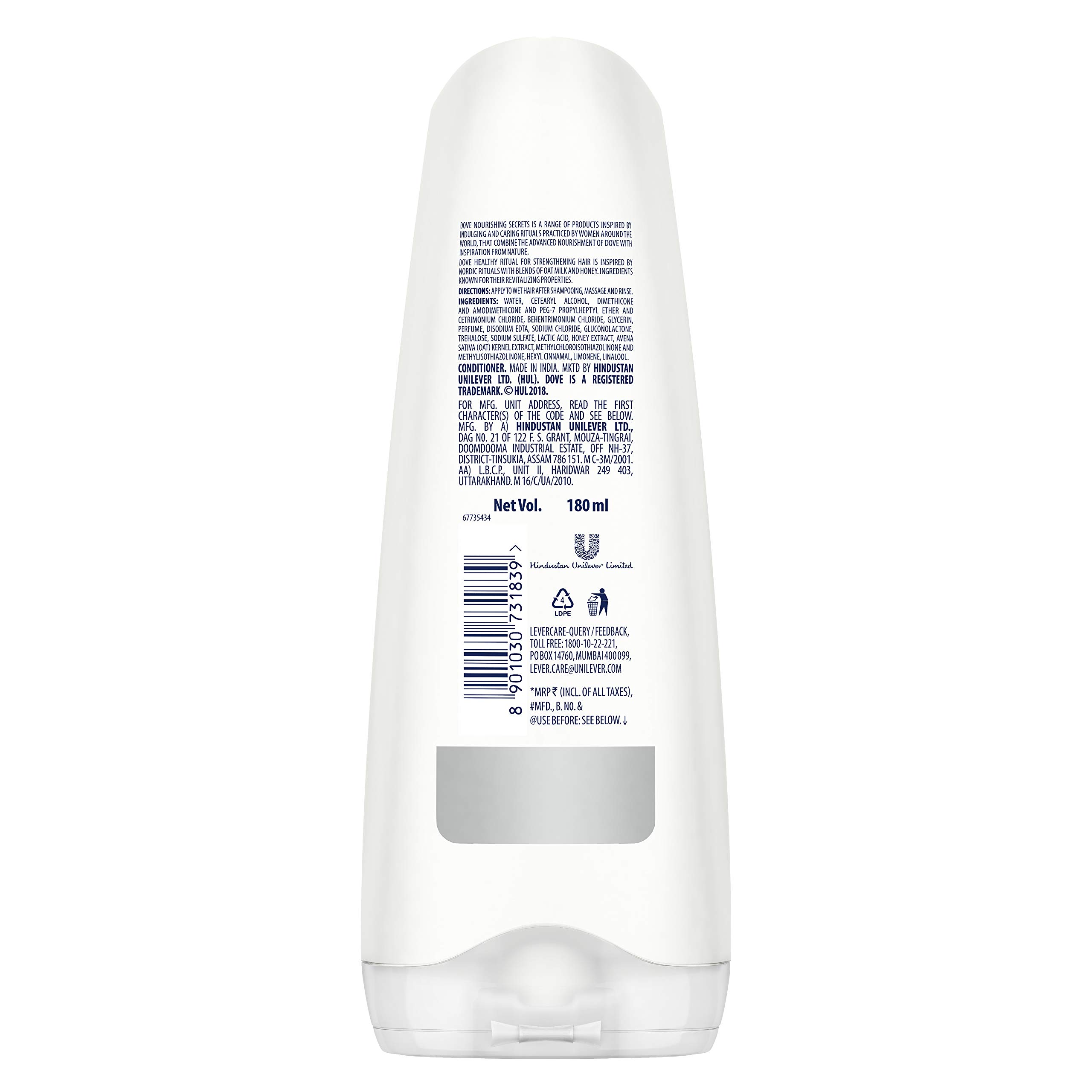 Dove Healthy Ritual For Strengthening Hair Conditioner, 175 ml – view 3