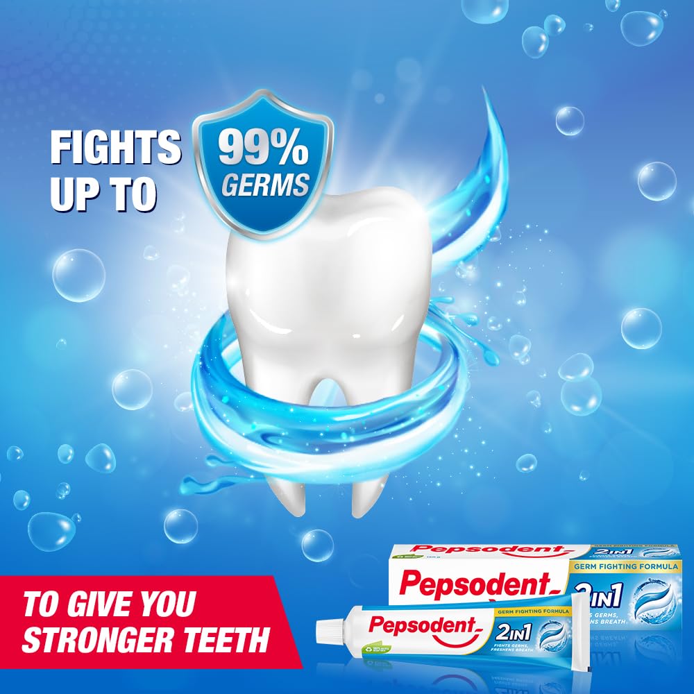 Pepsodent 2 in 1 Toothpaste Tooth Decay Prevention, Cavity Protection, Sensitivity Relief, Plaque Removal, 150 g – view 4