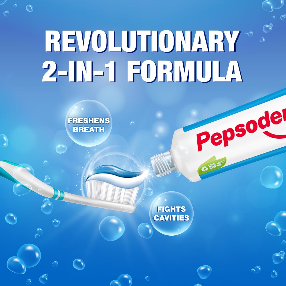 Pepsodent 2 in 1 Toothpaste Tooth Decay Prevention, Cavity Protection, Sensitivity Relief, Plaque Removal, 150 g – view 5