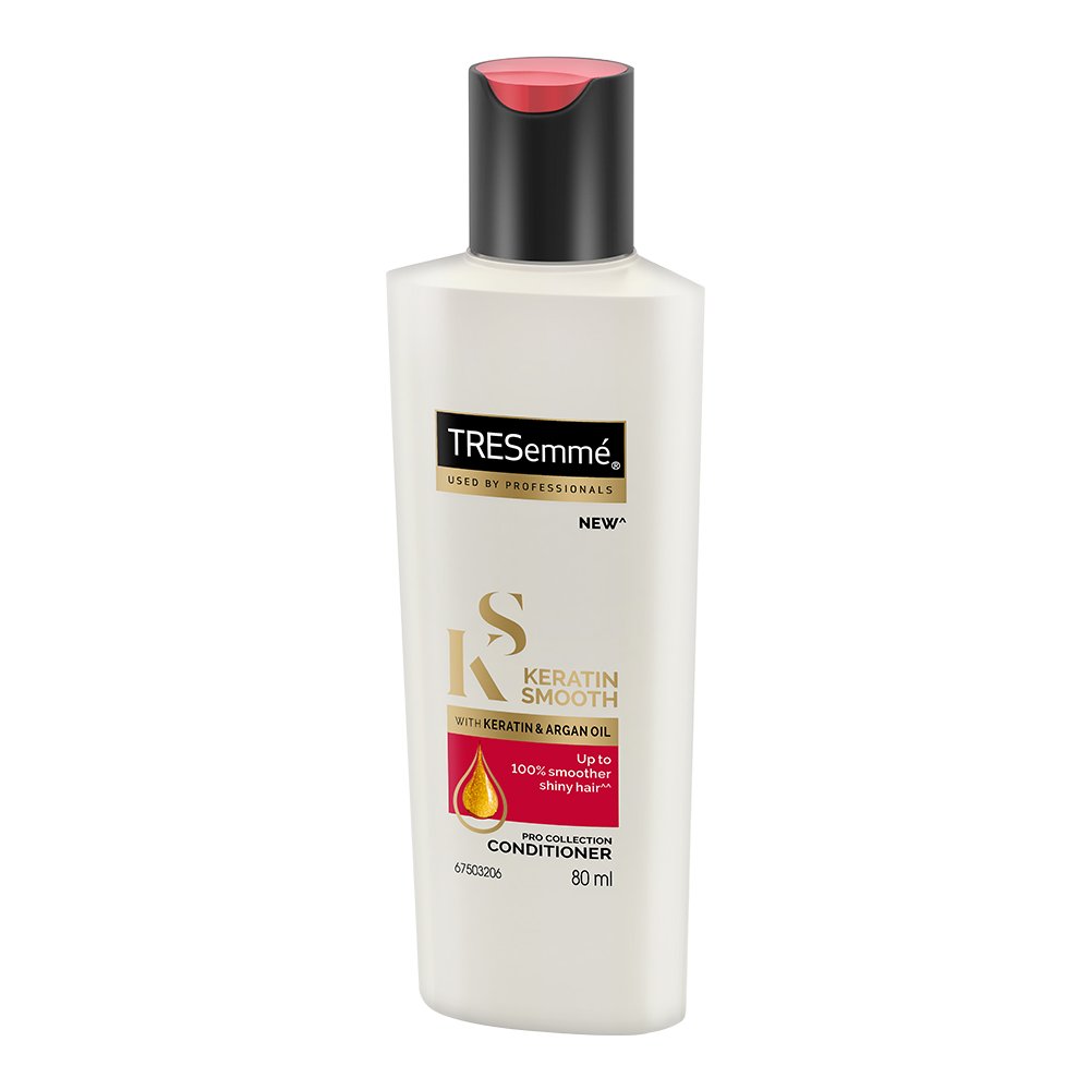 Tresemme Keratin Smooth Conditioner, With Keratin And Argan Oil For Straighter, Smoother And Shinier Hair, 80 ml – view 4