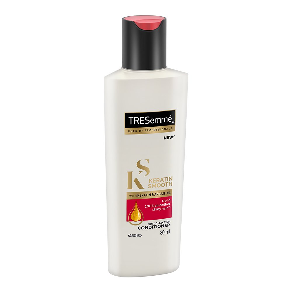 Tresemme Keratin Smooth Conditioner, With Keratin And Argan Oil For Straighter, Smoother And Shinier Hair, 80 ml – view 5