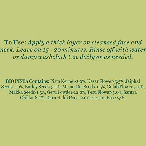 Biotique Pistachio Anti Ageing Nourishing Face Pack for All Skin Types, 50gm – view 4