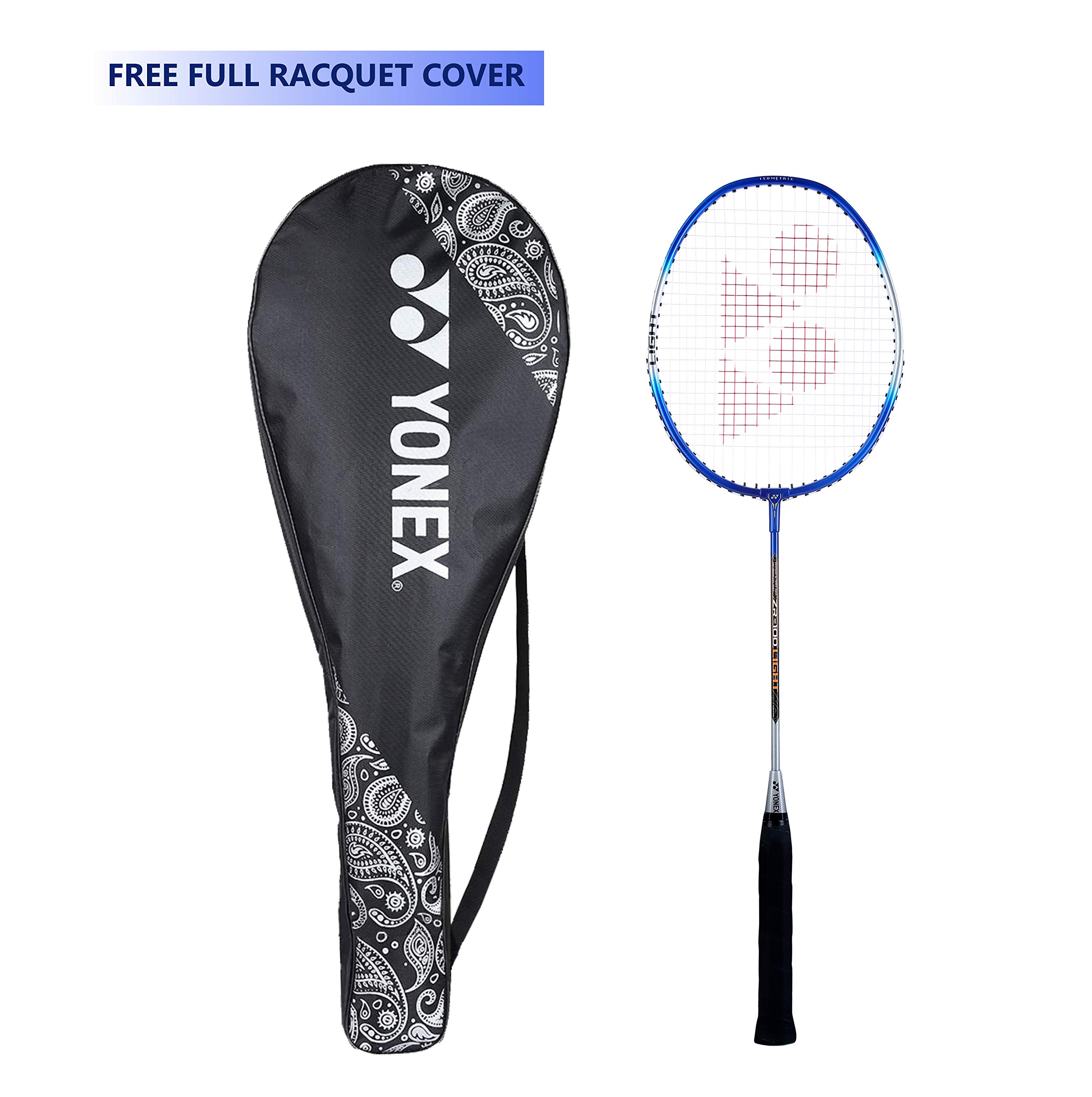 YONEX ZR 100 Light Aluminium Strung Badminton Racket with Full Racket Cover (Blue) – view 8