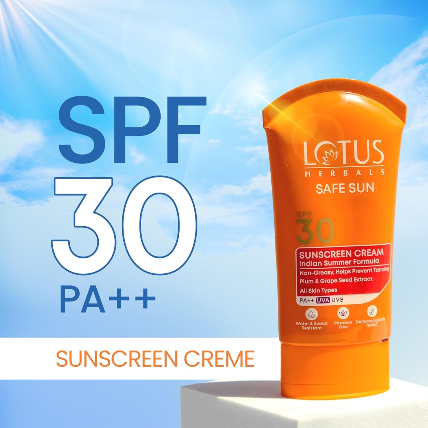 Lotus Herbals Safe Sun Sunscreen Cream - Indian Summer Formula – view 5