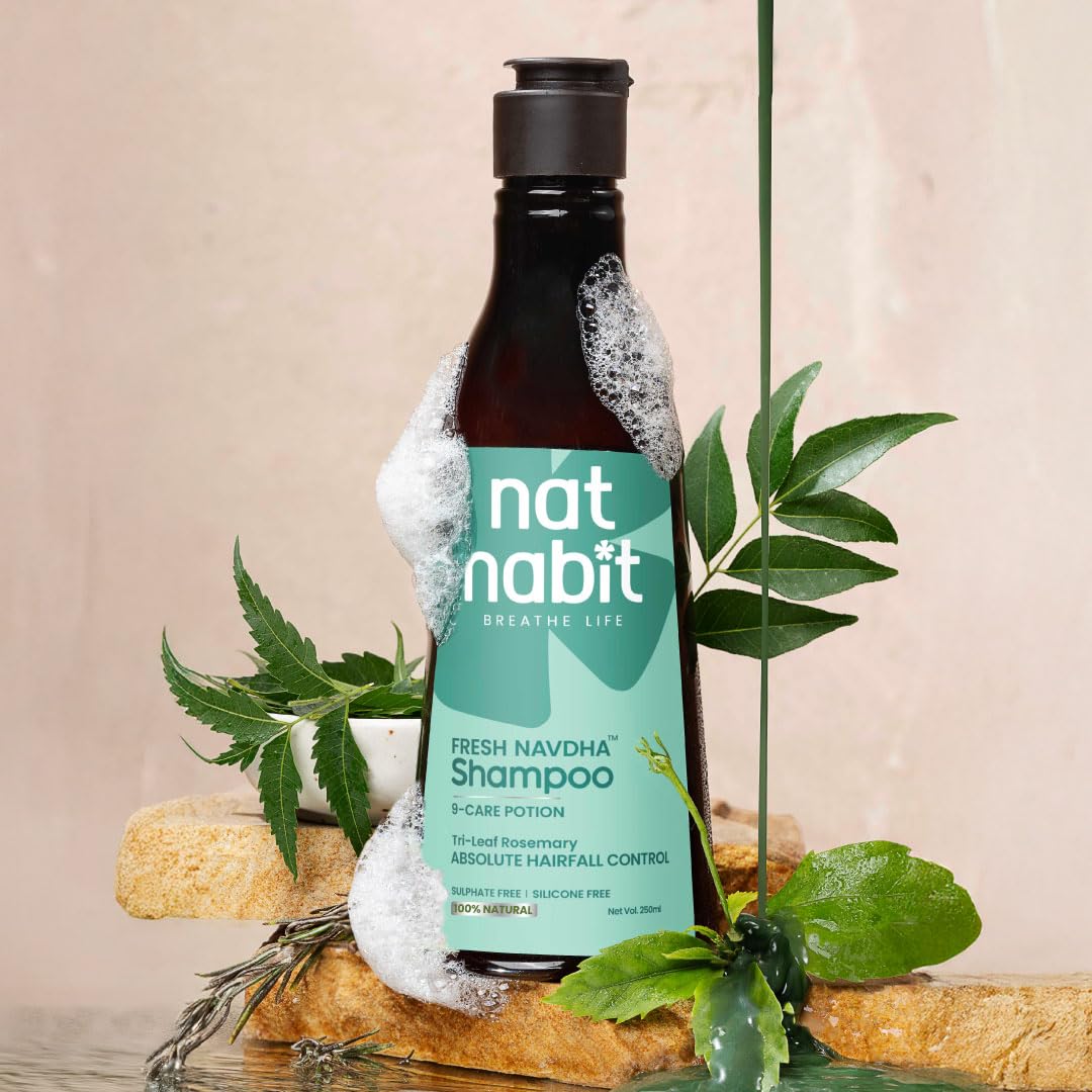 Nat Habit Navdha Rosemary Shampoo For Hair Fall Control – view 9