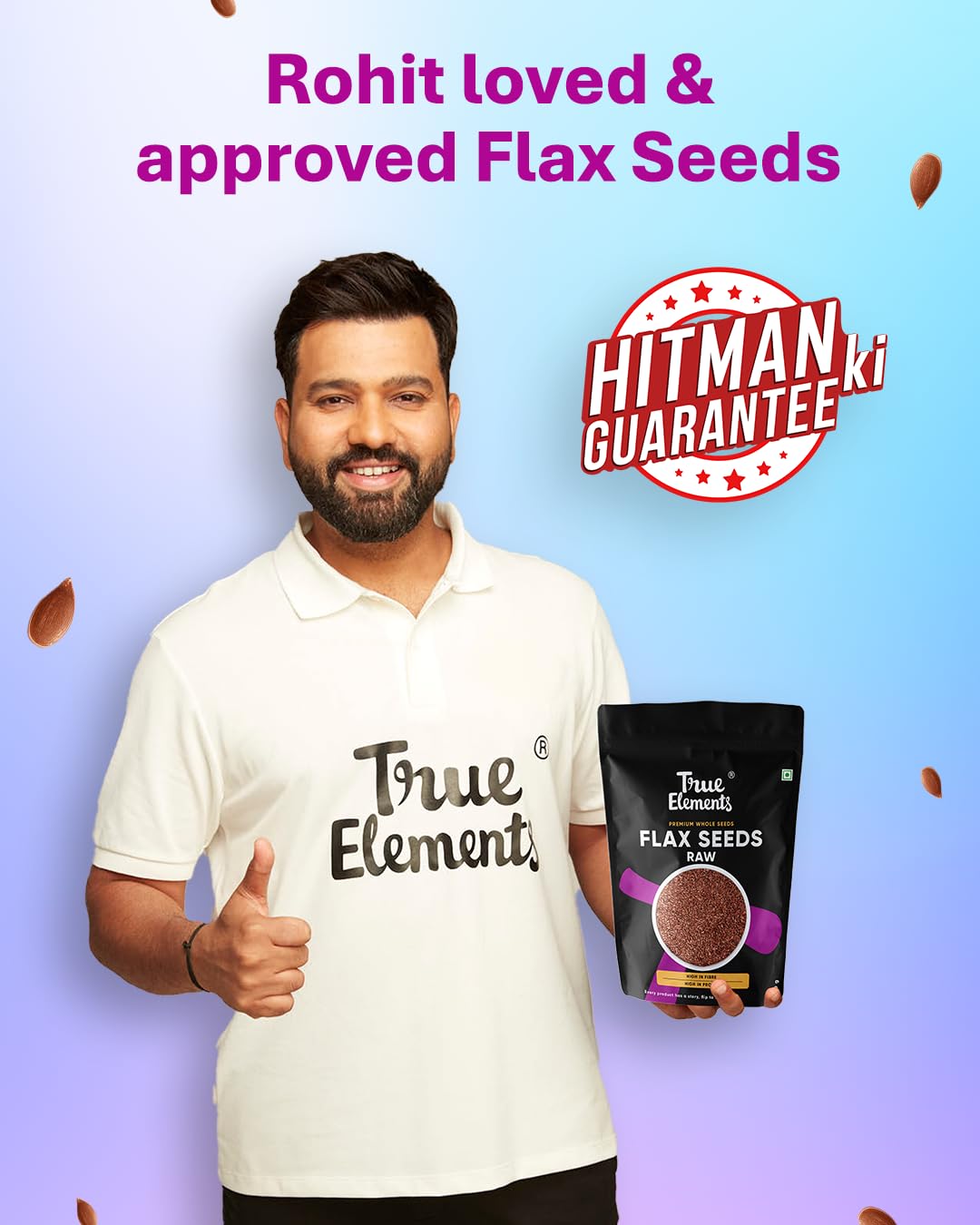 True Elements Flax Seeds 500g - Alsi Seeds – view 5