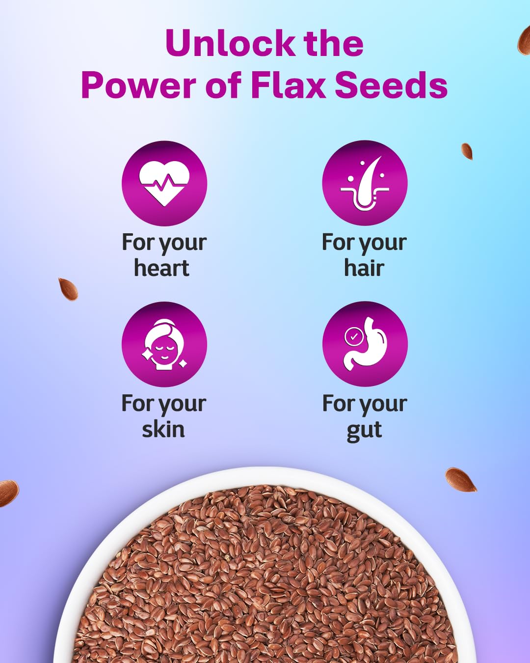True Elements Flax Seeds 500g - Alsi Seeds – view 6
