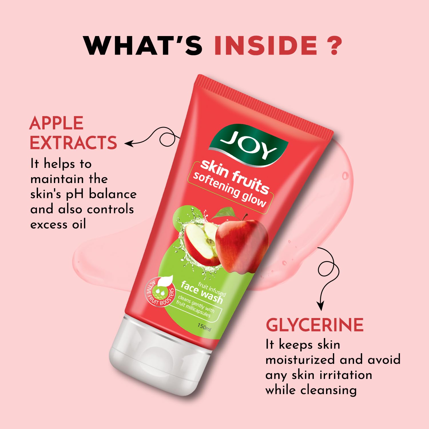 Joy Skin Fruits Apple Face Wash for Glowing Skin – view 2