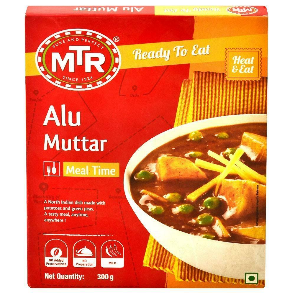Front view of MTR Alu Mutter 300 g carton