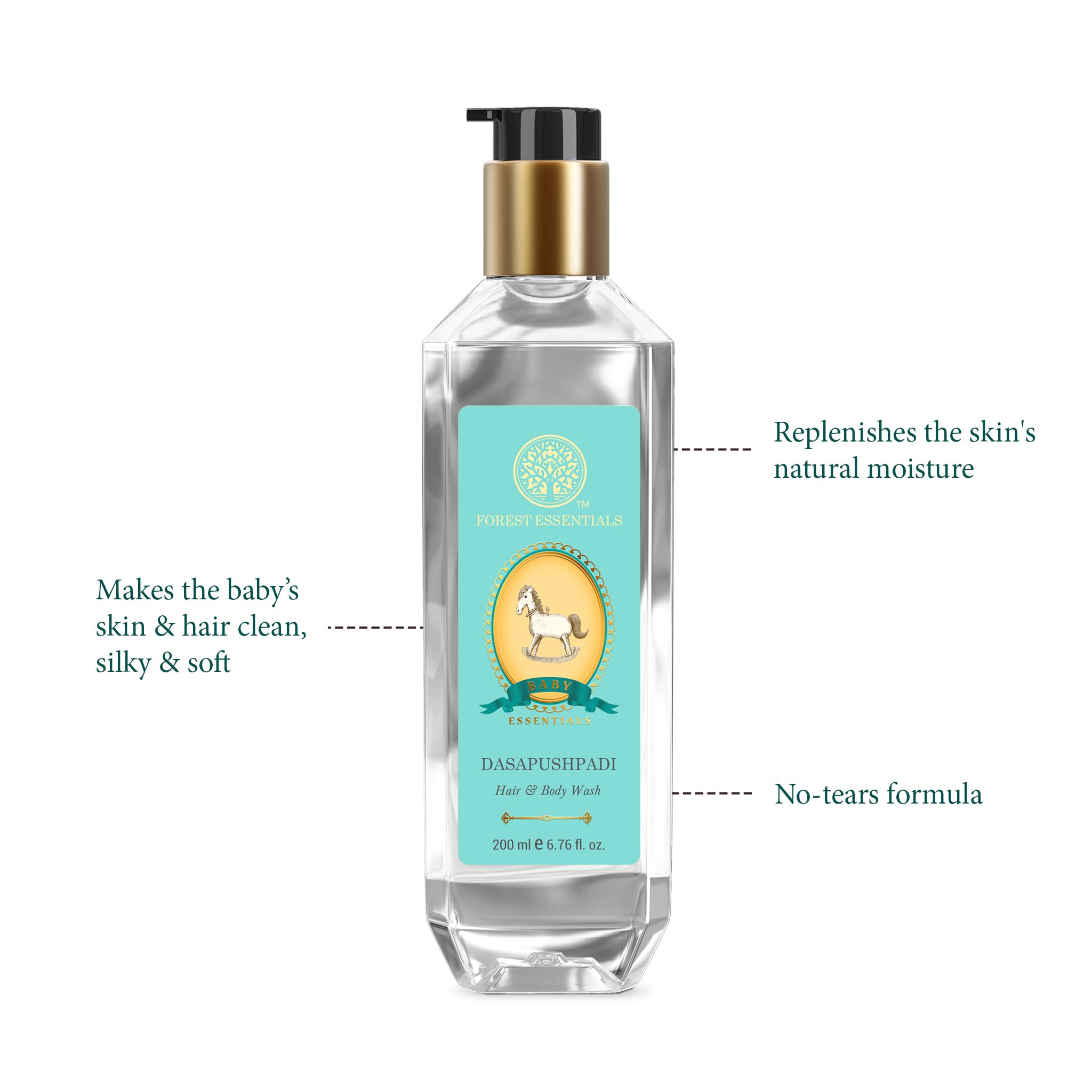 Forest Essentials Baby Hair & Body Wash Dasapushpadi – view 3