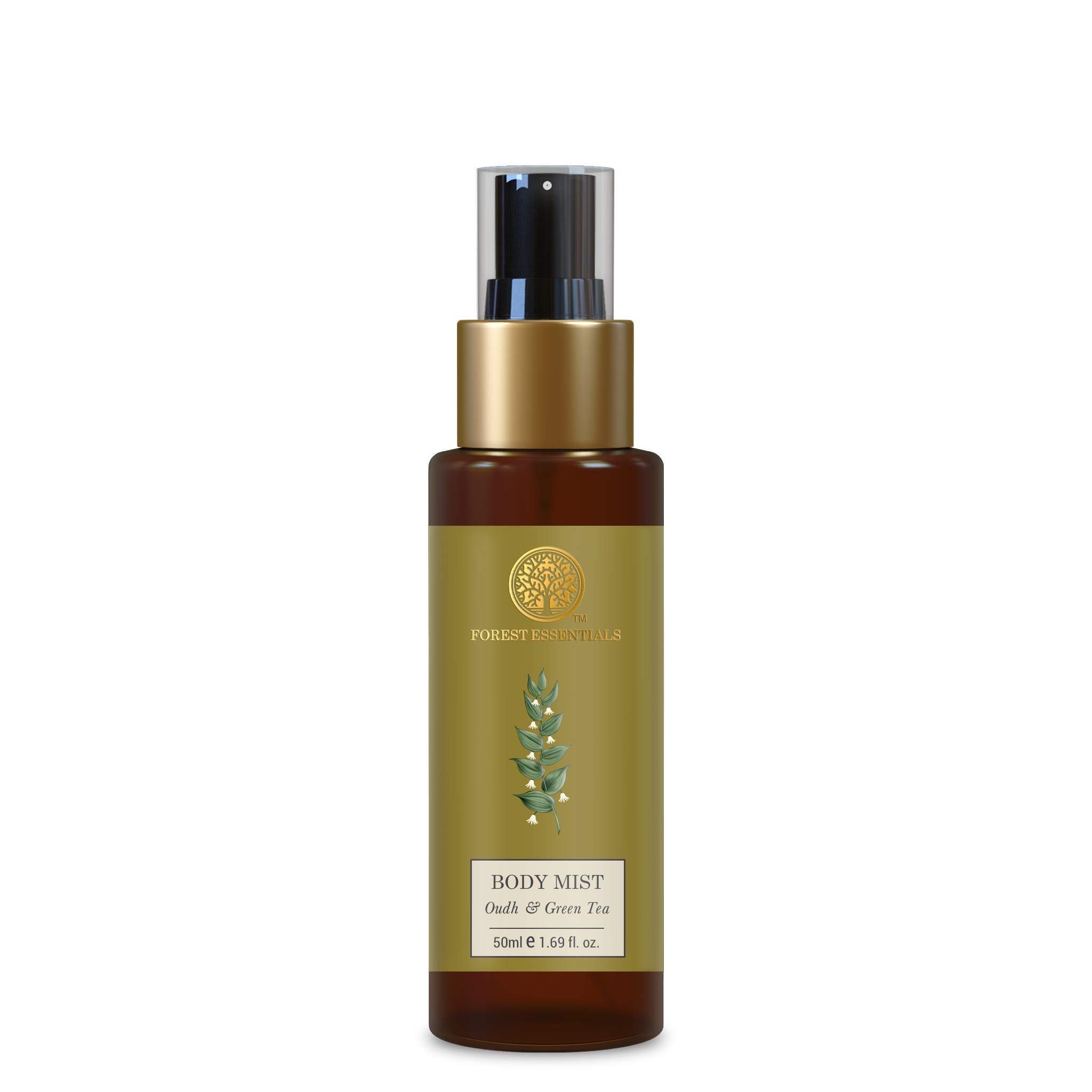 Forest Essentials Travel Size Body Mist Oudh & Green Tea – view 2
