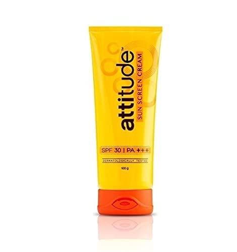 Amway Attitude Sunscreen Cream 100 g product packaging close-up
