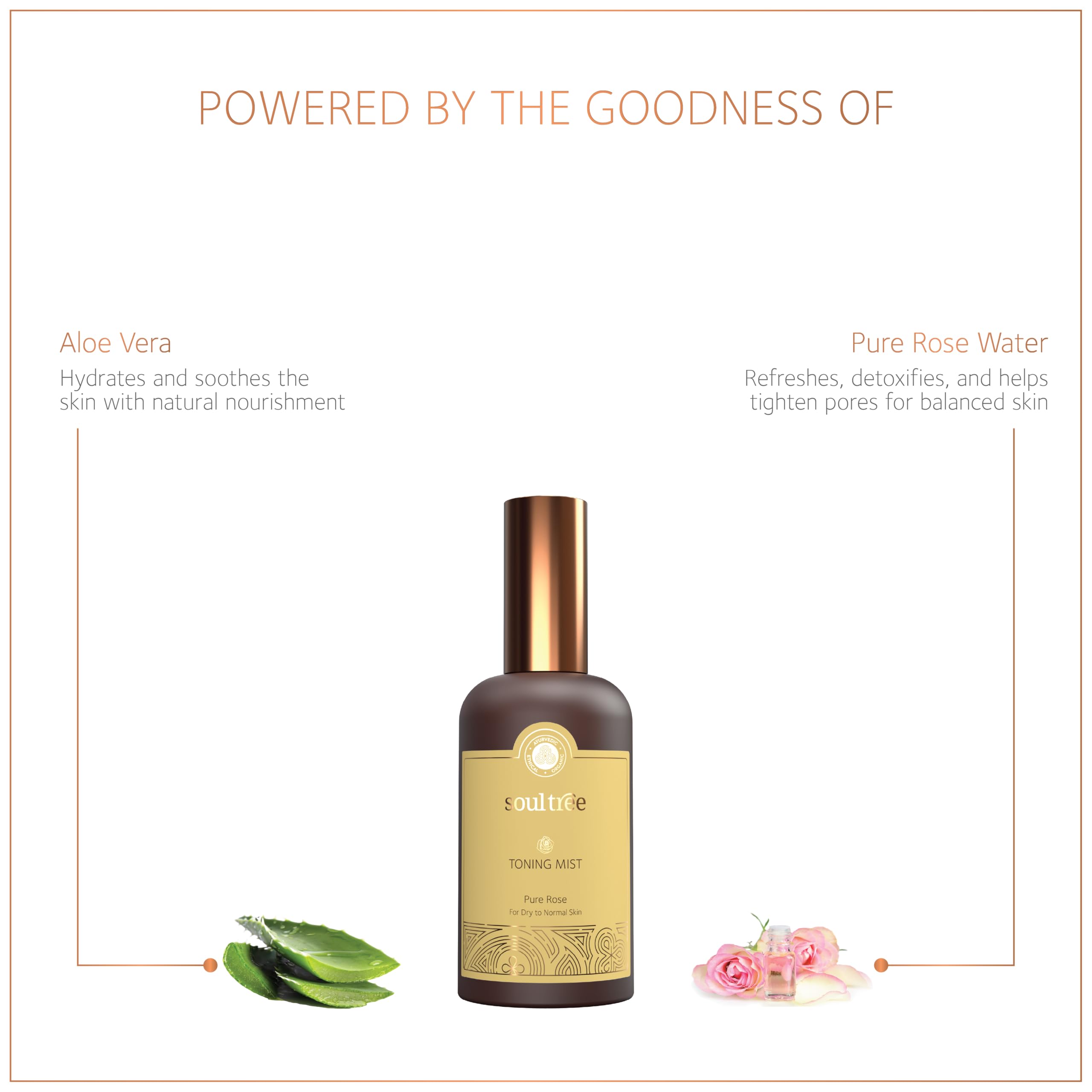 SoulTree Pure Rose Toning Mist for For Dry to Normal skin, 100ml – view 2